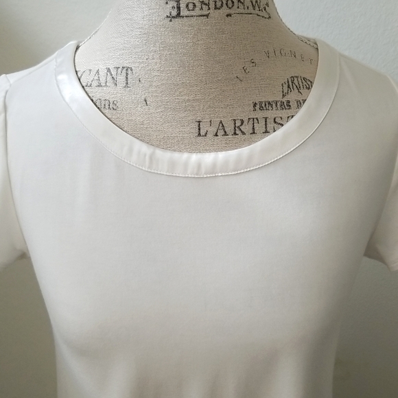 Satin Trim T Shirt - Picture 3 of 6